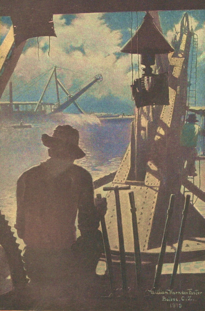 Scribners Magazine 1910 Dredgers Canvas Art - William Harnden Foster (24 x 36)
