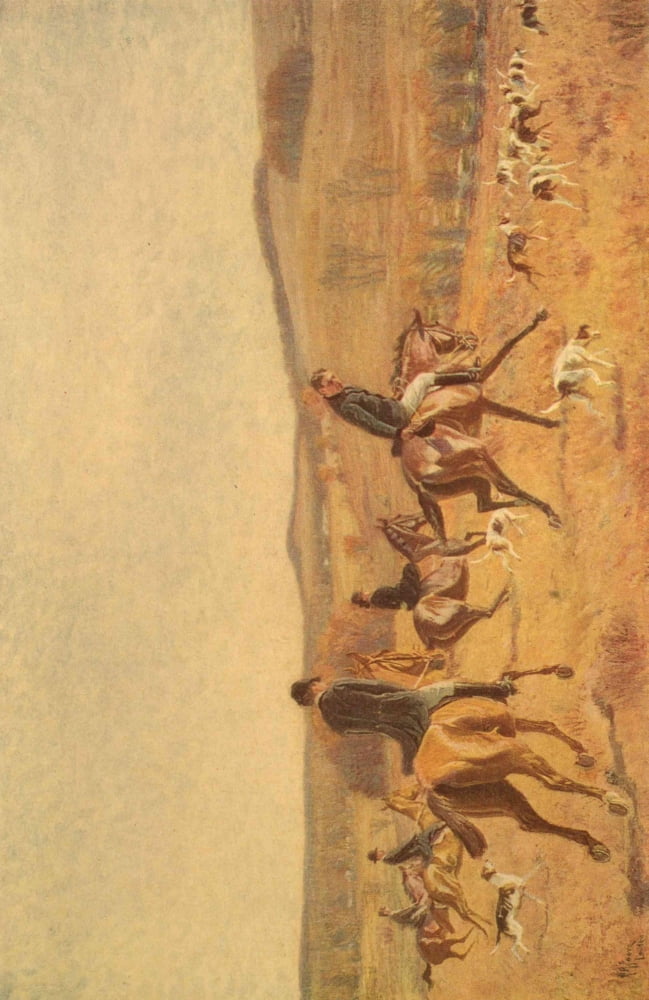 Scribners Magazine 1911 Hitting the line Canvas Art - Henry Rankin Poore (18 x 24)