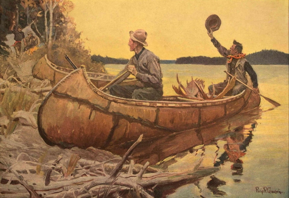 Scribners Magazine 1911- October Hunting Canvas Art - Philip R Goodwin (24 x 36)