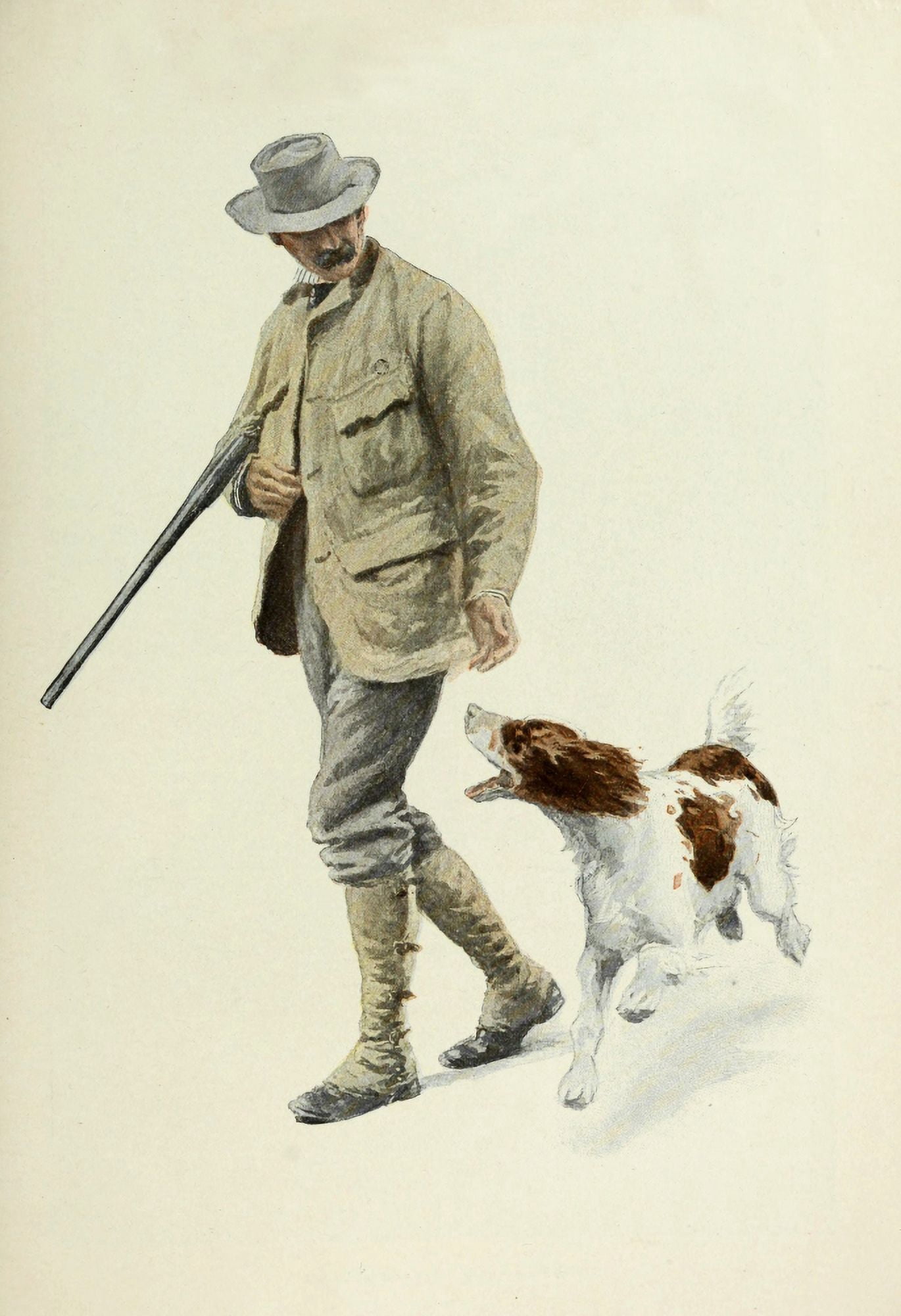 Scribners Magazine 34 1903 A Days Shooting Canvas Art - Arthur B Frost (18 x 24)