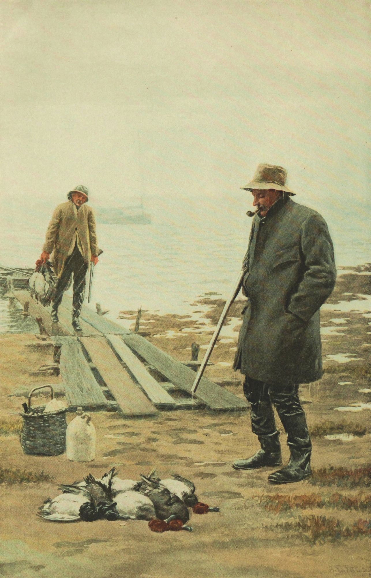 Scribners Magazine 34 1903 Good luck Canvas Art - Arthur B Frost (24 x 36)