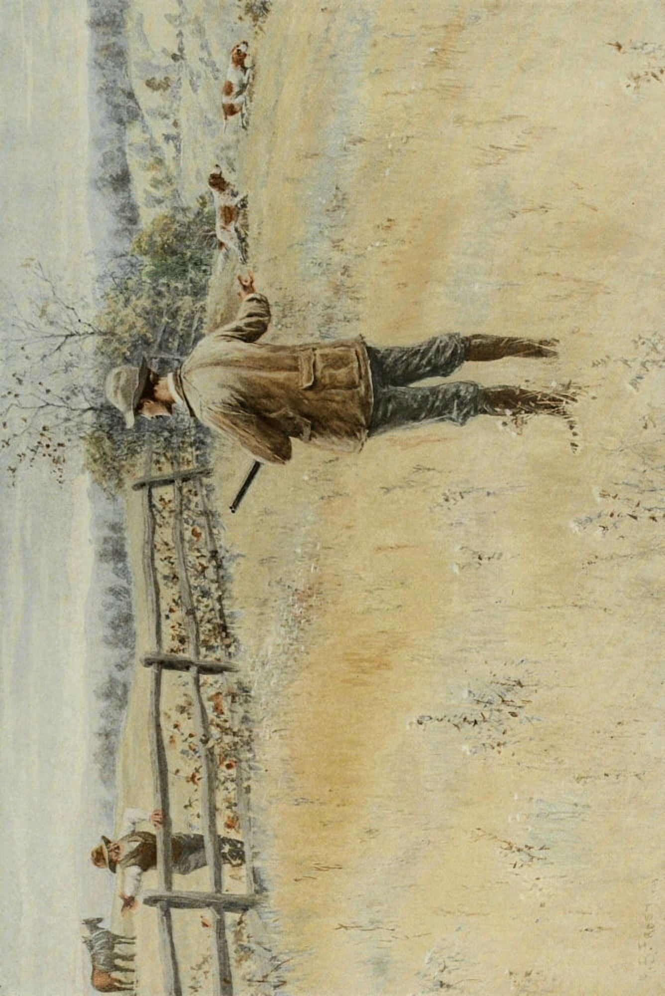 Scribners Magazine 34 1903 Ordered off Canvas Art - Arthur B Frost (18 x 24)