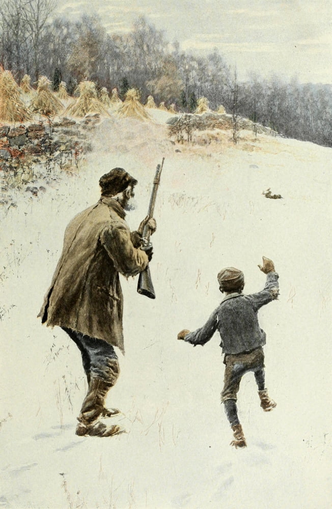 Scribners Magazine 34 1903 We ketched him dat time Canvas Art - Arthur B Frost (24 x 36)