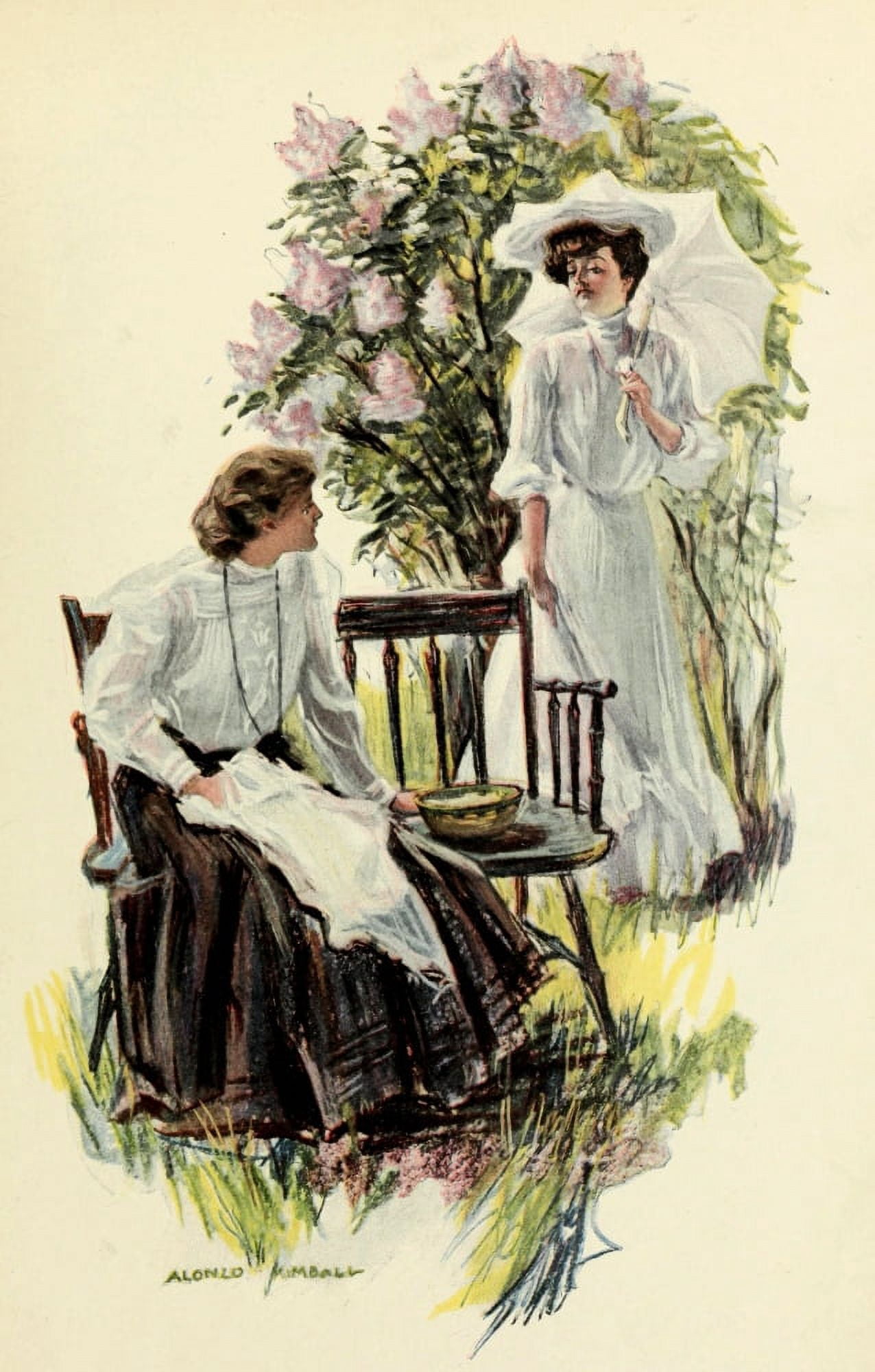 Scribners Magazine 38 1905 Wont you sit down dear Canvas Art - Alonzo Kimball (18 x 24)