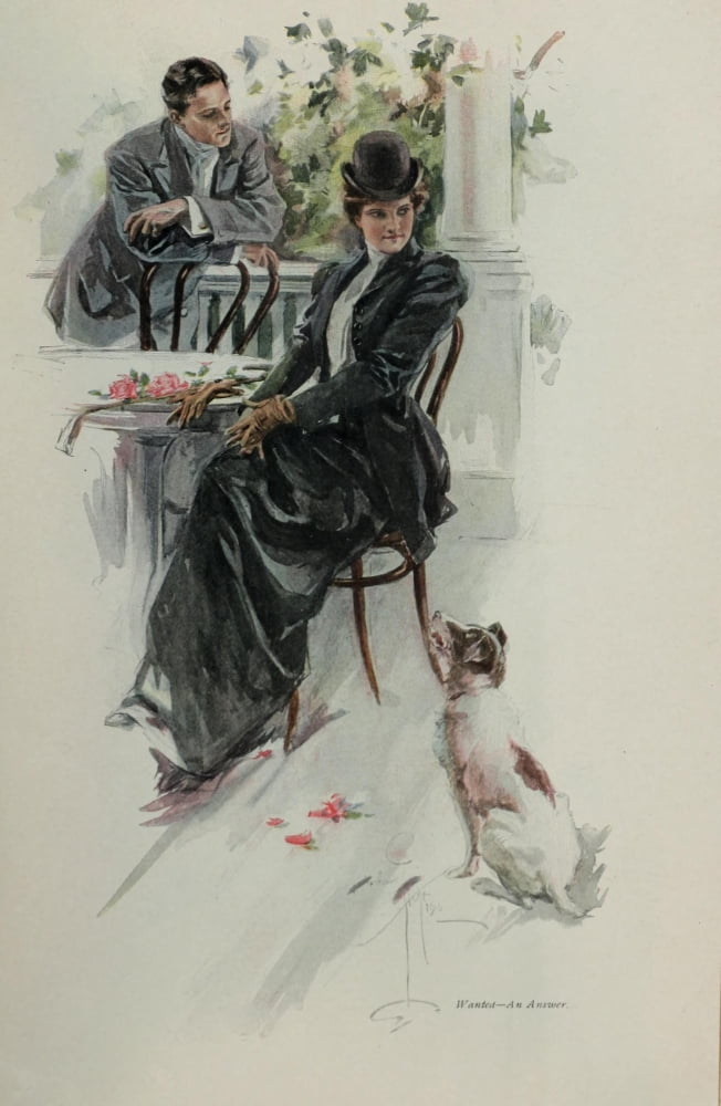 Scribners Magazine 42 1907 Wanted an answer Canvas Art - Harrison Fisher (24 x 36)