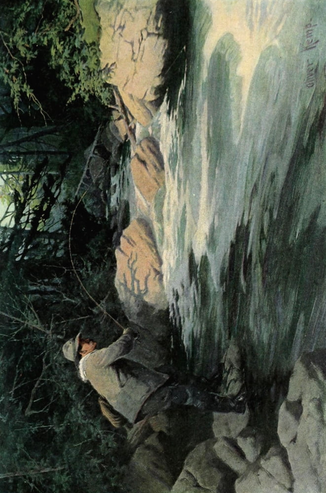 Scribners Magazine 45 1909 Trout Fishing Canvas Art - Oliver Kemp (18 x 24)