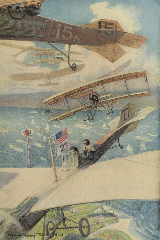 Scribners Magazine 49 1911 Rounding the Windward Mark Canvas Art - William Harnden Foster (18 x 24)