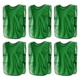 thumbnail image 1 of Scrimmage Training Vest 17x11" Soccer Jersey Sport Team Pinnies, Green 6 Pack, 1 of 7