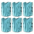 thumbnail image 1 of Scrimmage Training Vest 22x14" Soccer Jersey Sport Team Pinnies, Lake Blue 6 Pack, 1 of 7