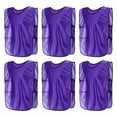 thumbnail image 1 of Scrimmage Training Vest 25x17" Soccer Jersey Sport Team Pinnies, Purple 6 Pack, 1 of 7