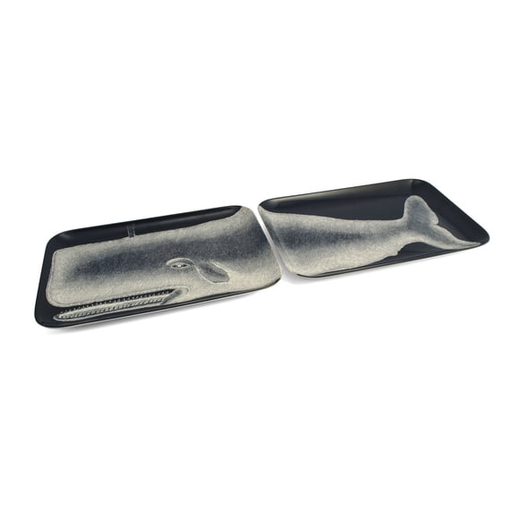 Scrimshaw Moby Tray Set