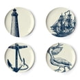 thumbnail image 1 of Scrimshaw Side Plates Set of Four, 1 of 6