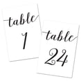 thumbnail image 1 of Script 4x6 Table Number Cards 1-24 (Black), 1 of 1