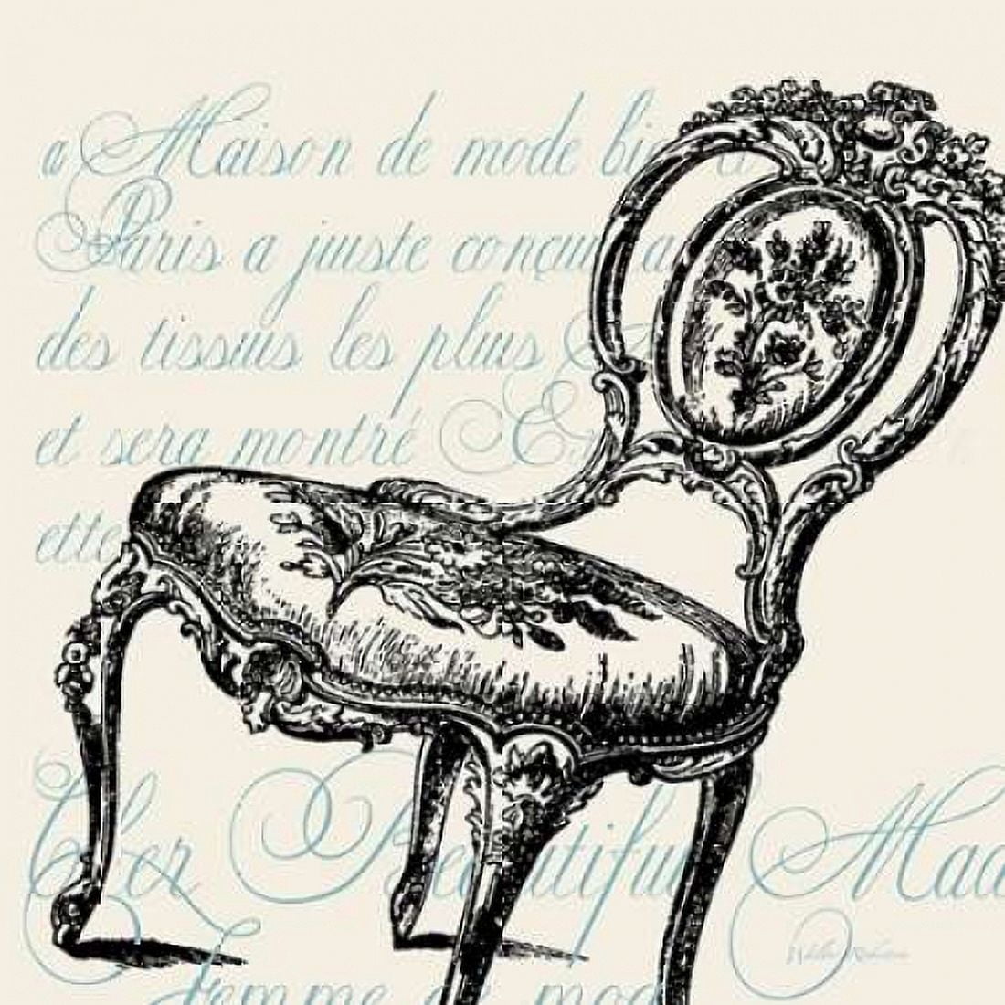 Script Chair Single Canvas Art - Walter Robertson (24 x 24)