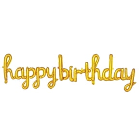 Script Happy Birthday Balloon Streamer