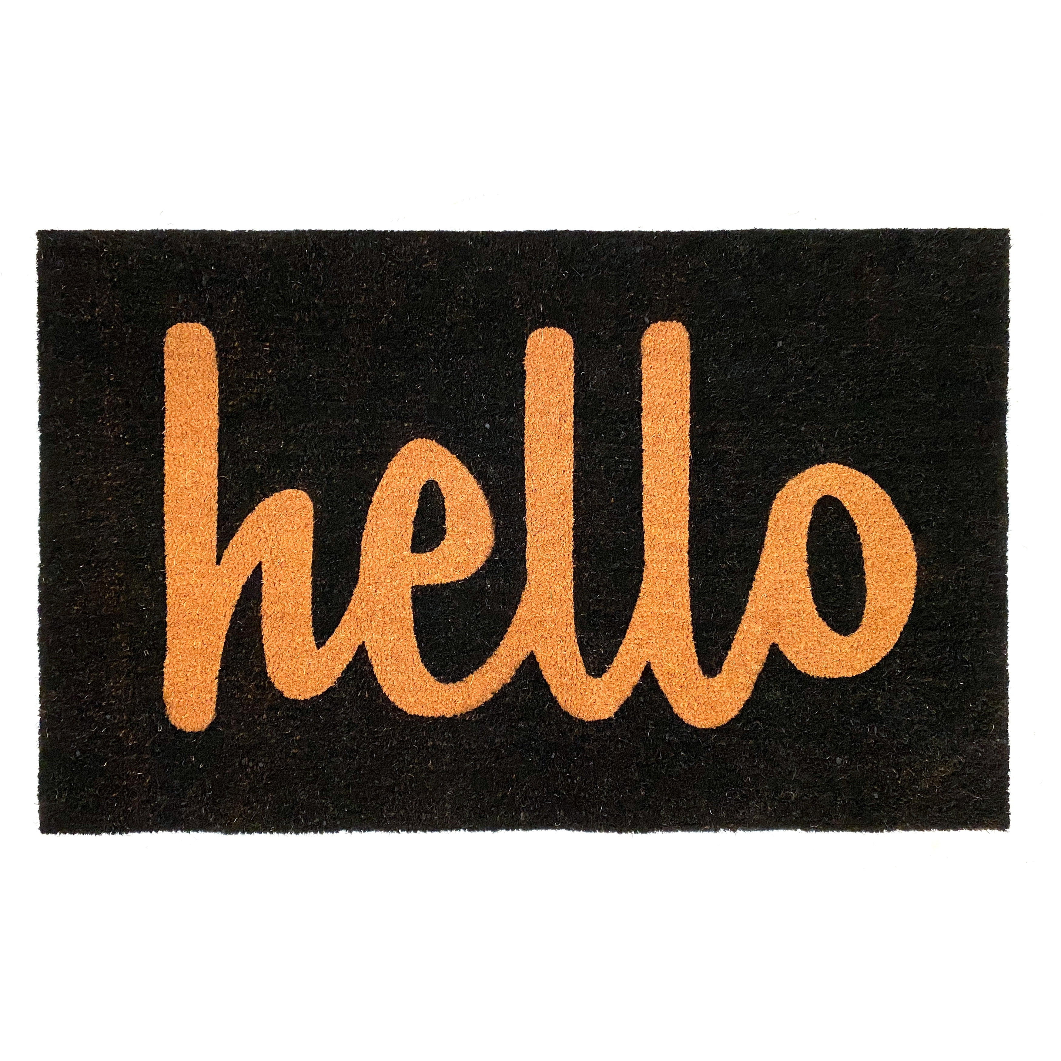 Script Hello Doormat, 24" x 48"