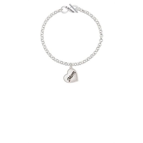 Script Mom Heart & Beyond Infinity Toggle Chain Bracelet