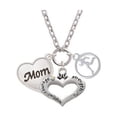 thumbnail image 1 of Script Mom Heart Courage Strength Wisdom Heart & Runner Zoe Necklace, 1 of 1