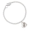 thumbnail image 1 of Script Mom Heart Daughter Infinity Toggle Chain Bracelet, 1 of 1