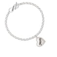 thumbnail image 1 of Script Mom Heart Faith Infinity Toggle Chain Bracelet, 1 of 1