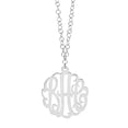 thumbnail image 1 of Script Monogram Necklace with 36 inch Cable Chain. 2 inch Wide, 1 of 1