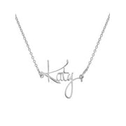 JAY AIMEE DESIGNS Script Name Choker Necklace with 14 inch Cable Chain.