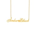 thumbnail image 1 of Script Name Necklace with Heart In The Middle. Two Names, 1 of 1