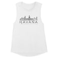 thumbnail image 1 of Script Ohio Women's Muscle Tank Large White, 1 of 5
