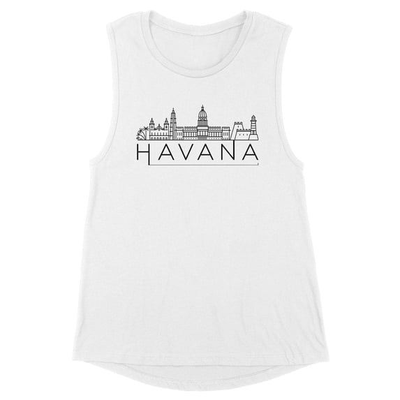 Script Ohio Women's Muscle Tank Large White