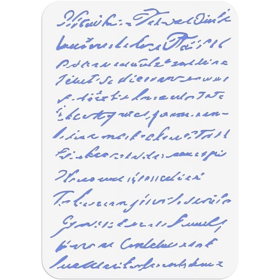 Script PET Painting Stencil 11.78.3inch Reusable DIY Art and Craft Stencils Hollow Painting Template for Painting on Wood Fabric Paper Walls Canvas Furniture Mixed Color