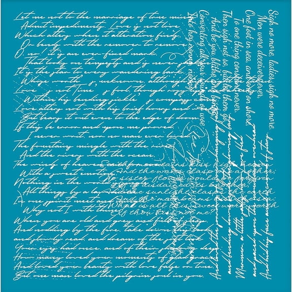 Script Writting Clay Stencils English Character Non-Adhesive Silk Screen Printing Stencil Reusable Clay Mesh Stencils Transfer Stencil for Polymer Clay Jewelry Earring Making 10x12.7cm