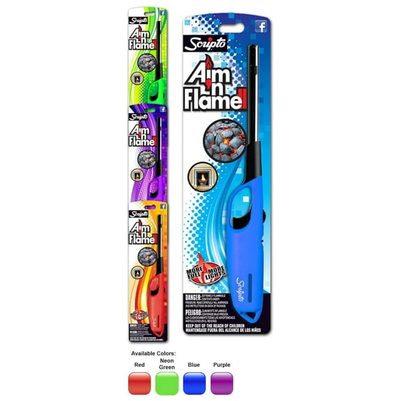 Scripto Aim ' Flame Multi-Purpose Lighters, 4 Pack