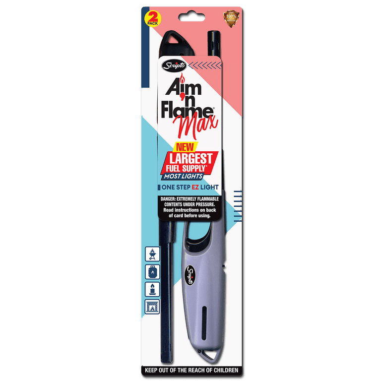 Scripto Aim 'n Flame II BBQ and Grill Lighter - 2 Count