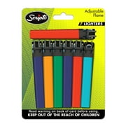 Scripto Views, Adjustable Flame, Pocket Lighter, Multi-Color (7 Count)