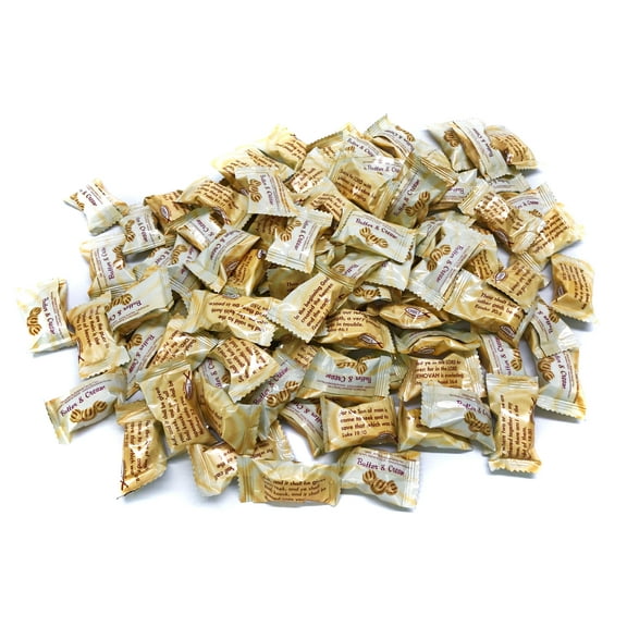 Scripture Candy, Butter & Cream 1 Pound Bag, 90 Pieces