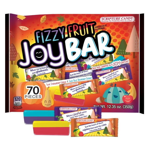 Scripture Candy, Harvest Fruit Joy Bars, 70 Count