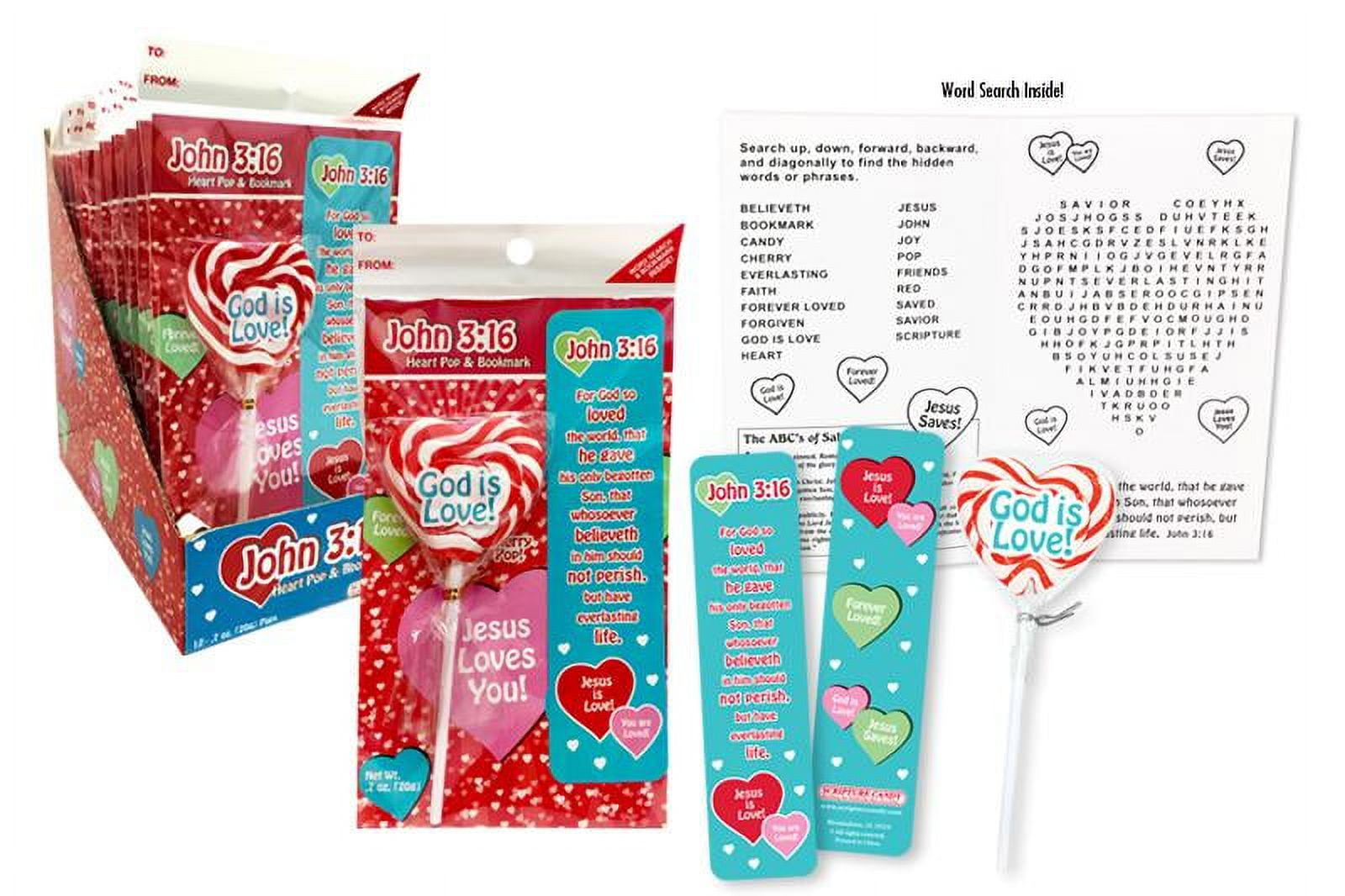 Scripture Candy, Heart Pop & Bookmark Set