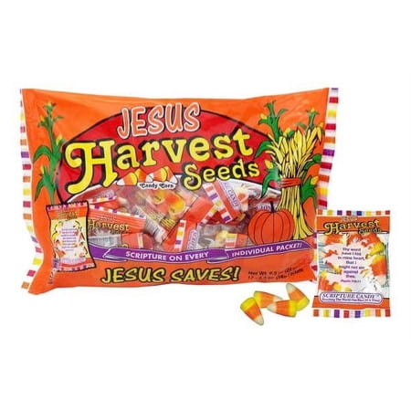 Scripture Candy, Jesus Harvest Seeds Candy Corn Bag, 17 Pieces