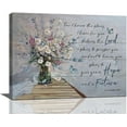 thumbnail image 1 of Scripture Christian Daisy Wall Art Country Farmhouse Religious Flower Canvas Prints Bible Verses Floral Pictures Painting Framed Jeremiah Artwork Home Decor for Church Kitchen Bathroom Bedroom Dining, 1 of 1