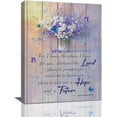 thumbnail image 1 of Scripture Christian Flower Wall Art Country Farmhouse Religious Jeremiah Canvas Prints Bible Verses Floral Purple Pictures Painting Framed Artwork Home Decor for Church Kitchen Bathroom Bedroom Dining, 1 of 1