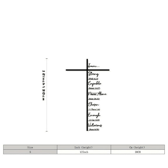 Scripture-Inspired Wall Art for Home Decor with Modern Design and Easy Mounting in Multiple Sizes