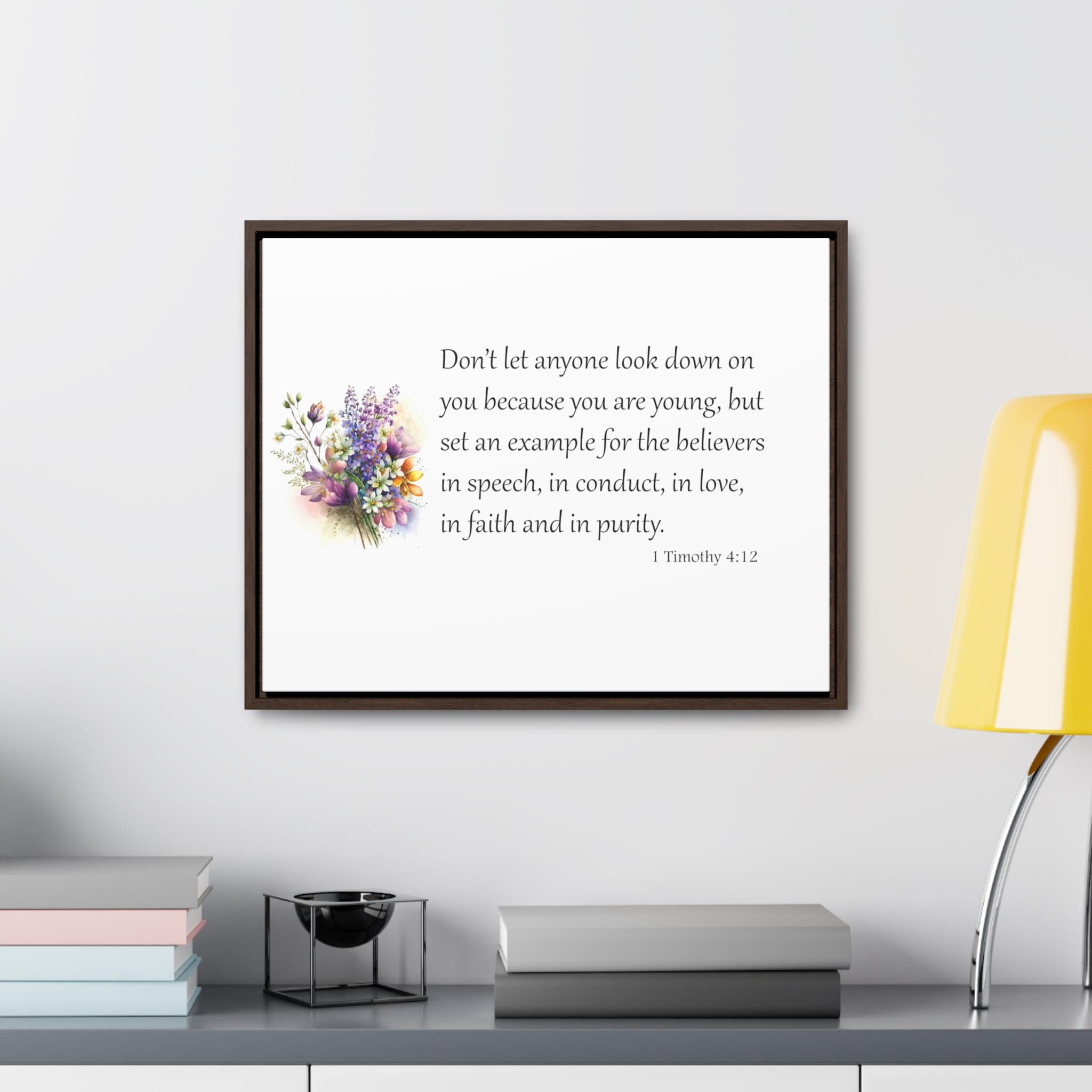 Scripture Sign, Bible Verse Sign, Be an Example, 1 Timothy 4:12 ...
