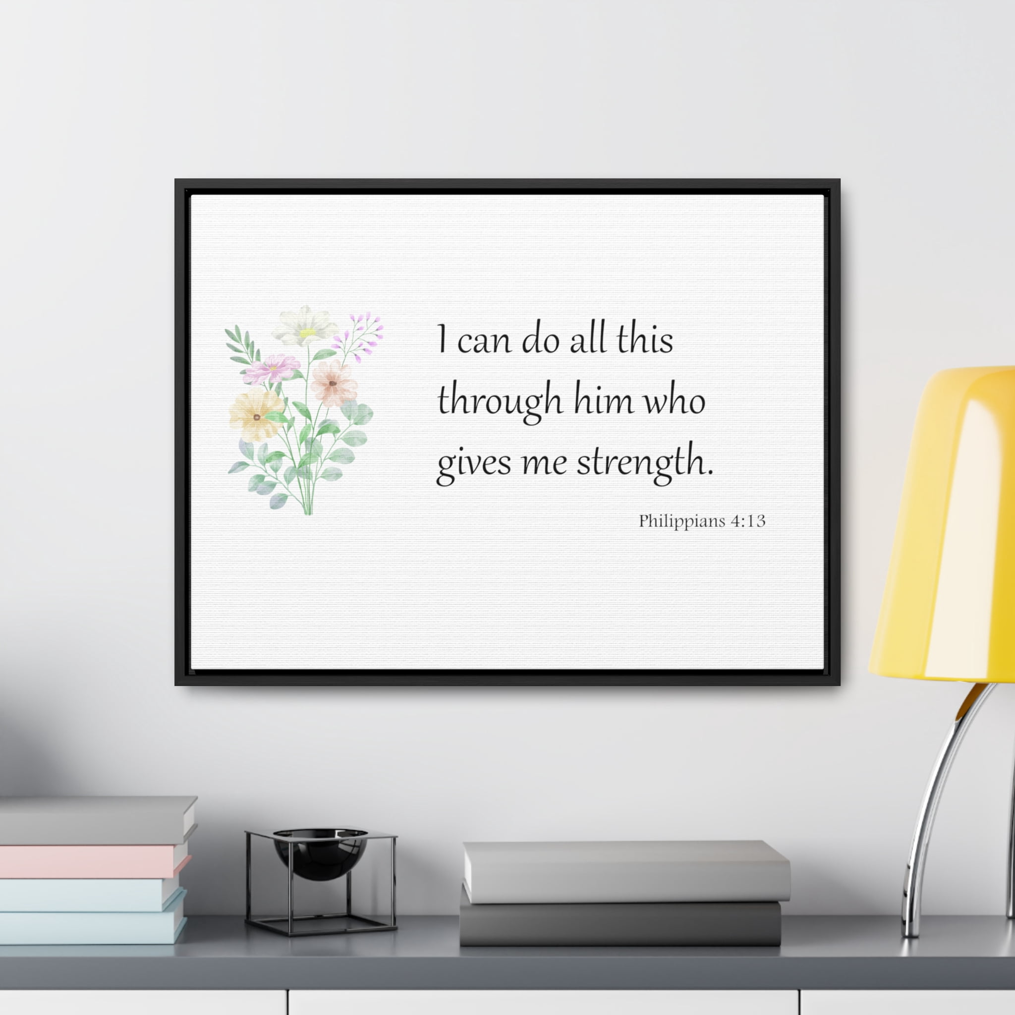Scripture Sign, Bible Verse Sign, Him who gives me strength - Walmart.com