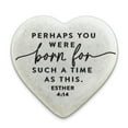thumbnail image 1 of A Time As This Inspirational Verse Cast Stone Engraved Heart, 1 of 2
