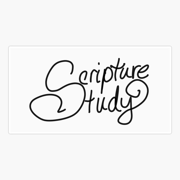Scripture Study Sticker
