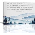 thumbnail image 1 of Scripture Wall Art Bible Verse Wall Decor Christian Inspirational Watercolor Forest Pictures Canvas Print Painting Artwork Home Decorations for Bedroom Living Room Office 16"x12", 1 of 6