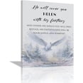thumbnail image 1 of Scripture Wall Art Bible Verse Wall Decor Christian Inspirational White Dove Pictures Canvas Print Painting Artwork Home Decorations for Bedroom Living Room Office 12"x16", 1 of 6