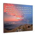 thumbnail image 1 of Scripture Walls 1 John 2:1-2 Jesus Christ The Righteous Bible Verse Canvas Christian Wall Art Ready to Hang Unframed, 1 of 10