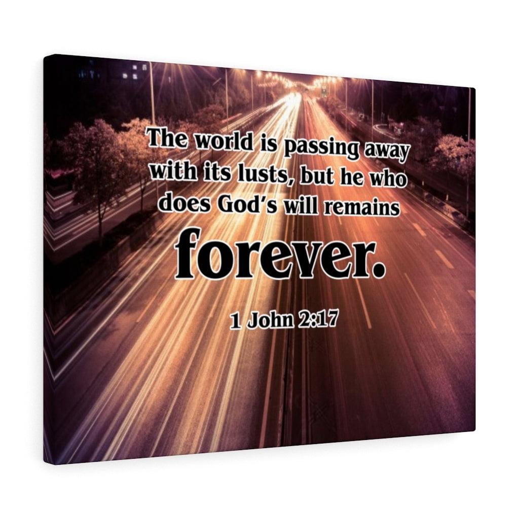 Scripture Walls 1 John 2:17 Forever Bible Verse Canvas Christian Wall ...