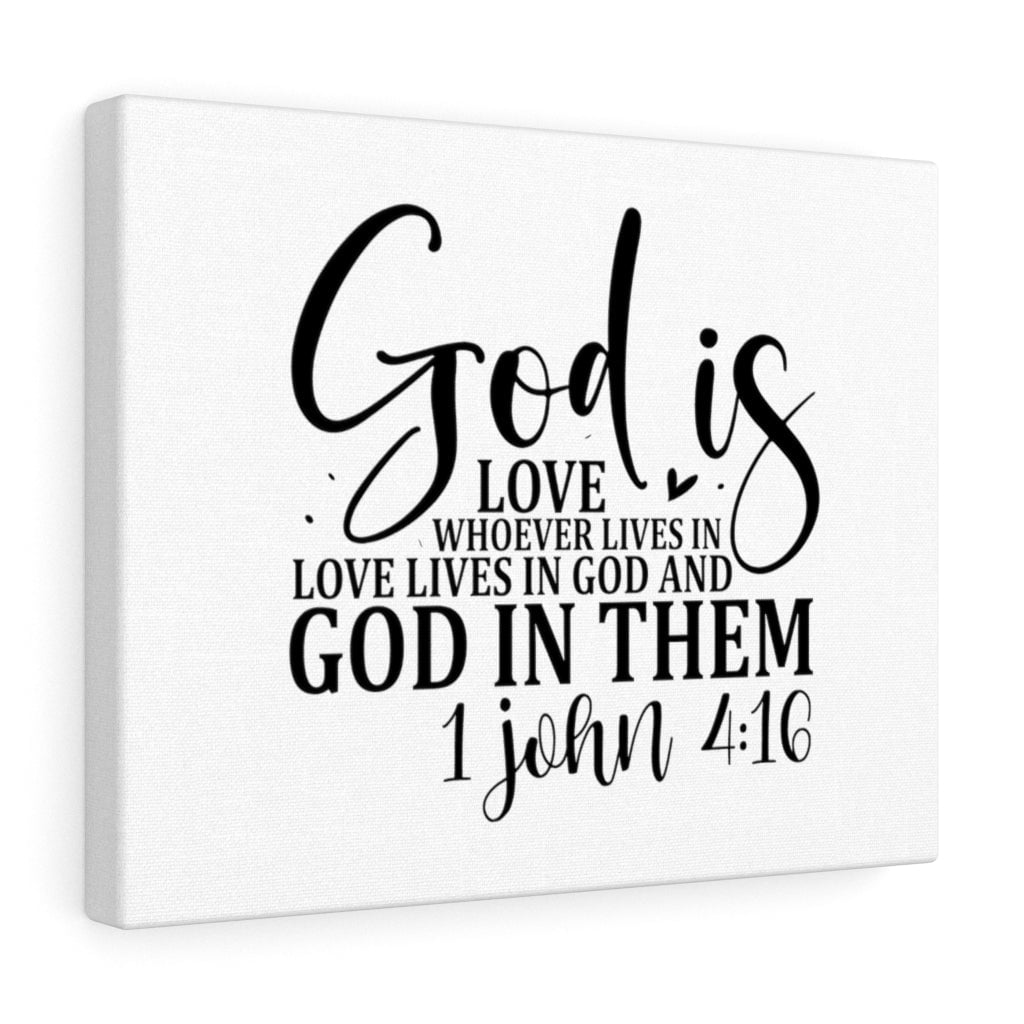 Scripture Walls 1 John 4:16 God In Them Bible Verse Canvas Christian ...
